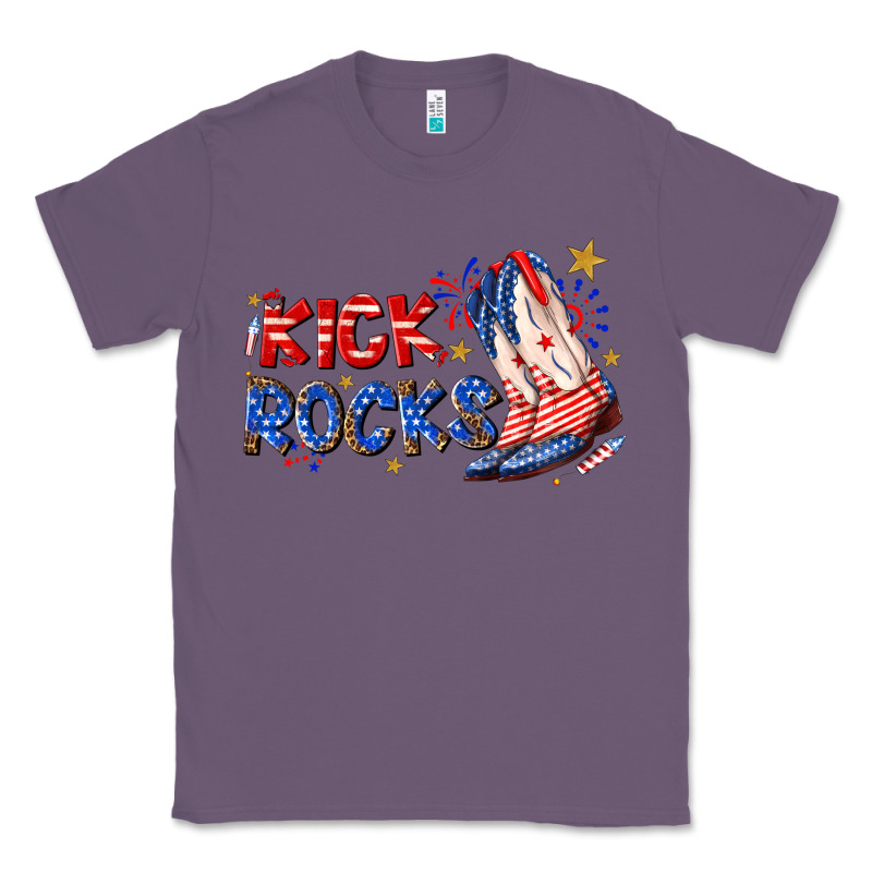 Kick Rocks Cowboy Boots Fourth Of July Classic Tee by texasbilliewilder | Teevron