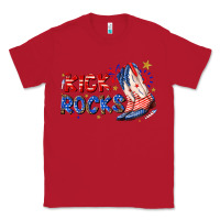 Red kick rocks cowboy boots fourth of july Classic Tee - texasbilliewilder