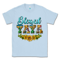 Dusty Blue blessed yaya Classic Tee - BarkalooDesign