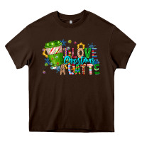Chocolate Brown LIve Christmas Latte Heavy Core Tee - CowhideDigitalArt