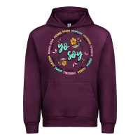 Mauve Wine yo soy inspiration Urban Hoodie - MaliasSmallBusiness