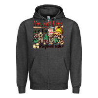 Charcoal Heather i'm just here for the snacks #softball sister Zipper Hoodie - Zillion Design Studio