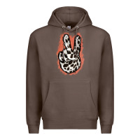 Coffee Dalmatians Skin Peace Sign Premium Hoodie - Jasminsmagicworld