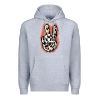 Heather Grey Dalmatians Skin Peace Sign Premium Hoodie - Jasminsmagicworld