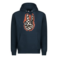 Navy Dalmatians Skin Peace Sign Premium Hoodie - Jasminsmagicworld