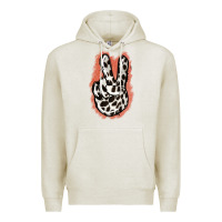 Oatmeal Heather Dalmatians Skin Peace Sign Premium Hoodie - Jasminsmagicworld