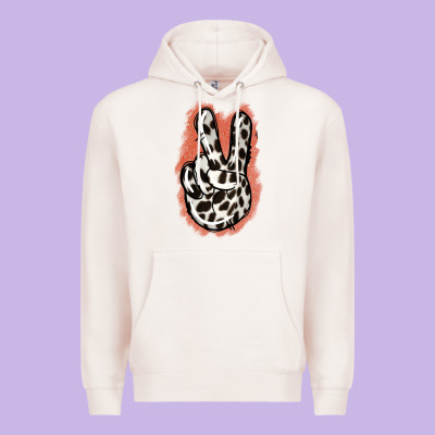 Dalmatians Skin Peace Sign Premium Hoodie Designed By Jasminsmagicworld