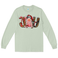Matcha Christmas Joy With Pig Long Sleeve Tee - RanaPortraitStore