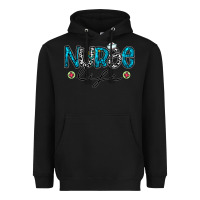 Black Nurse life Heavyweight Hoodie - CowhideDigitalArt