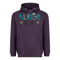 Plum Nurse life Heavyweight Hoodie - CowhideDigitalArt