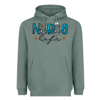 Sage Nurse life Heavyweight Hoodie - CowhideDigitalArt