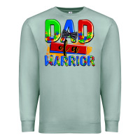 Seafoam dad of a warrior Premium Sweatshirt - AdoDesignShop