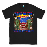 Black land of the free because of the brave Classic Tee - texasbilliewilder