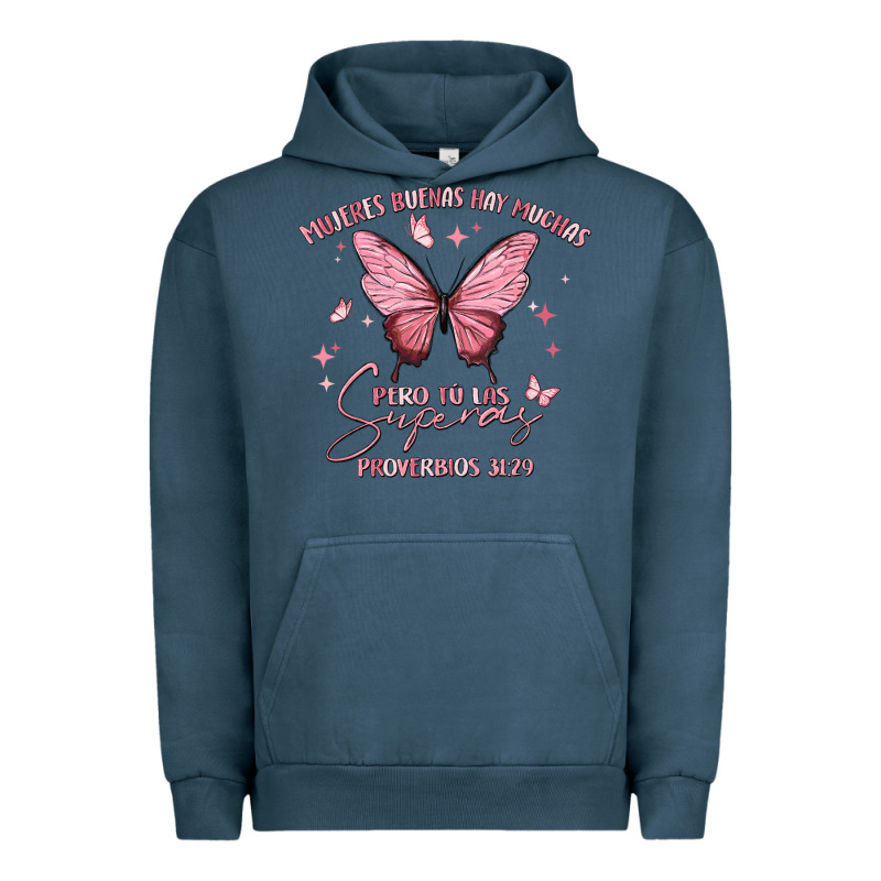 Mujeres Buenas Hay Muchas Urban Hoodie by MaliasSmallBusiness | Teevron