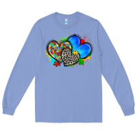 Colony Blue autism hearts Long Sleeve Tee - Zillion Design Studio