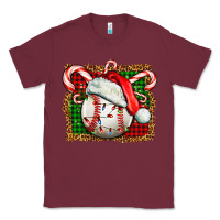 Burgundy baseball christmas Classic Tee - FaDigitalArtStudio