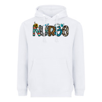 White nurse Heavyweight Hoodie - CowhideDigitalArt