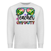 Oatmeal Heather teacher off duty Premium Sweatshirt - Artiststas