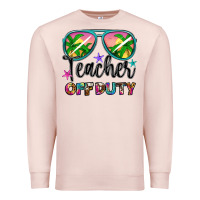 Pale Pink teacher off duty Premium Sweatshirt - Artiststas