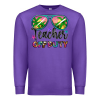 Purple teacher off duty Premium Sweatshirt - Artiststas