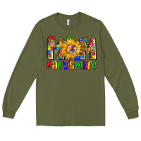 Army Green mom autismlife zillion Long Sleeve Tee - Zillion Design Studio