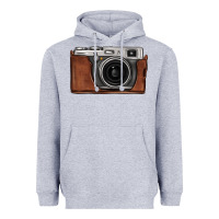 Heather Grey vintage camera Heavyweight Hoodie - FaDigitalArtStudio