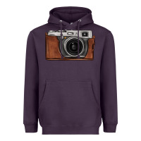 Plum vintage camera Heavyweight Hoodie - FaDigitalArtStudio