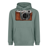 Sage vintage camera Heavyweight Hoodie - FaDigitalArtStudio