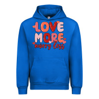 Cobalt love more worry less Urban Hoodie - MaliasSmallBusiness