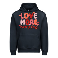 Navy love more worry less Urban Hoodie - MaliasSmallBusiness