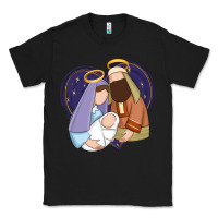 Black holy night jesus birth Classic Tee - Zillion Design Studio