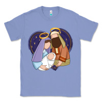 Colony Blue holy night jesus birth Classic Tee - Zillion Design Studio