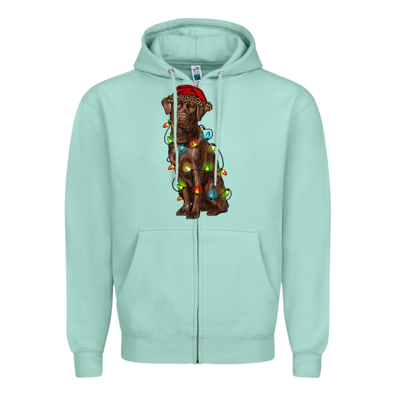 Christmas Labrador Retriever Zipper Hoodie by RanaPortraitStore | Teevron