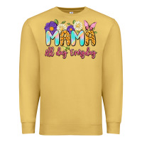 Antique Gold mama all day everyday Premium Sweatshirt - Artiststas