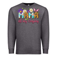 Charcoal Heather mama all day everyday Premium Sweatshirt - Artiststas