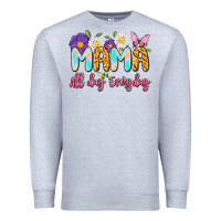 Heather Grey mama all day everyday Premium Sweatshirt - Artiststas