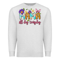 Oatmeal Heather mama all day everyday Premium Sweatshirt - Artiststas