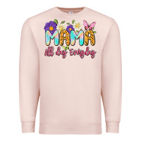Pale Pink mama all day everyday Premium Sweatshirt - Artiststas