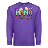 Purple mama all day everyday Premium Sweatshirt - Artiststas