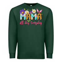 Sports Green mama all day everyday Premium Sweatshirt - Artiststas