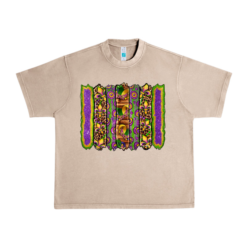Mardi Gras Fleur De Lis Mask Leopard Glitter  Brushstrokes Urban Heavy Tee by Artiststas | Teevron