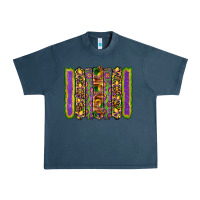 Midnight Navy mardi gras fleur de lis mask leopard glitter  brushstrokes Urban Heavy Tee - Artiststas