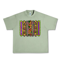 Oil Green mardi gras fleur de lis mask leopard glitter  brushstrokes Urban Heavy Tee - Artiststas