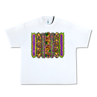 White mardi gras fleur de lis mask leopard glitter  brushstrokes Urban Heavy Tee - Artiststas