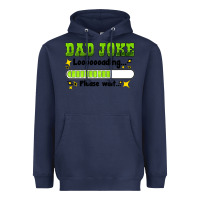 Navy dad joke loading please wait Heavyweight Hoodie - HRA Design Shop
