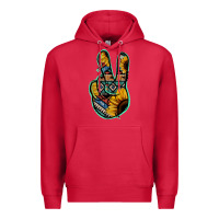 Cardinal Aztec Sunflower Peace Sign Premium Hoodie - Jasminsmagicworld