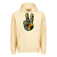Pina Colada Aztec Sunflower Peace Sign Premium Hoodie - Jasminsmagicworld