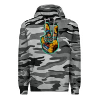 Slate Camo Aztec Sunflower Peace Sign Premium Hoodie - Jasminsmagicworld