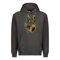 Smoke Aztec Sunflower Peace Sign Premium Hoodie - Jasminsmagicworld