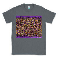 Charcoal Heather mardi gras leopard Classic Tee - RanaPortraitStore